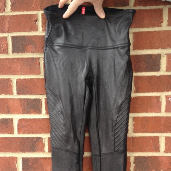 SPANX Pants - SPANX Faux Leather Moto Leggings